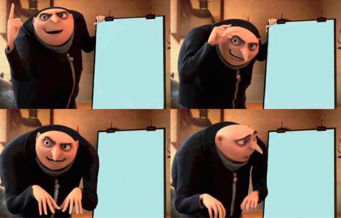 Gru's Plan meme about Modern Animal