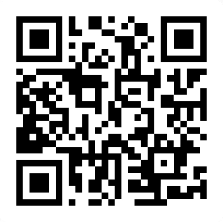 Black and white QR code on a white background for the modernanimal App